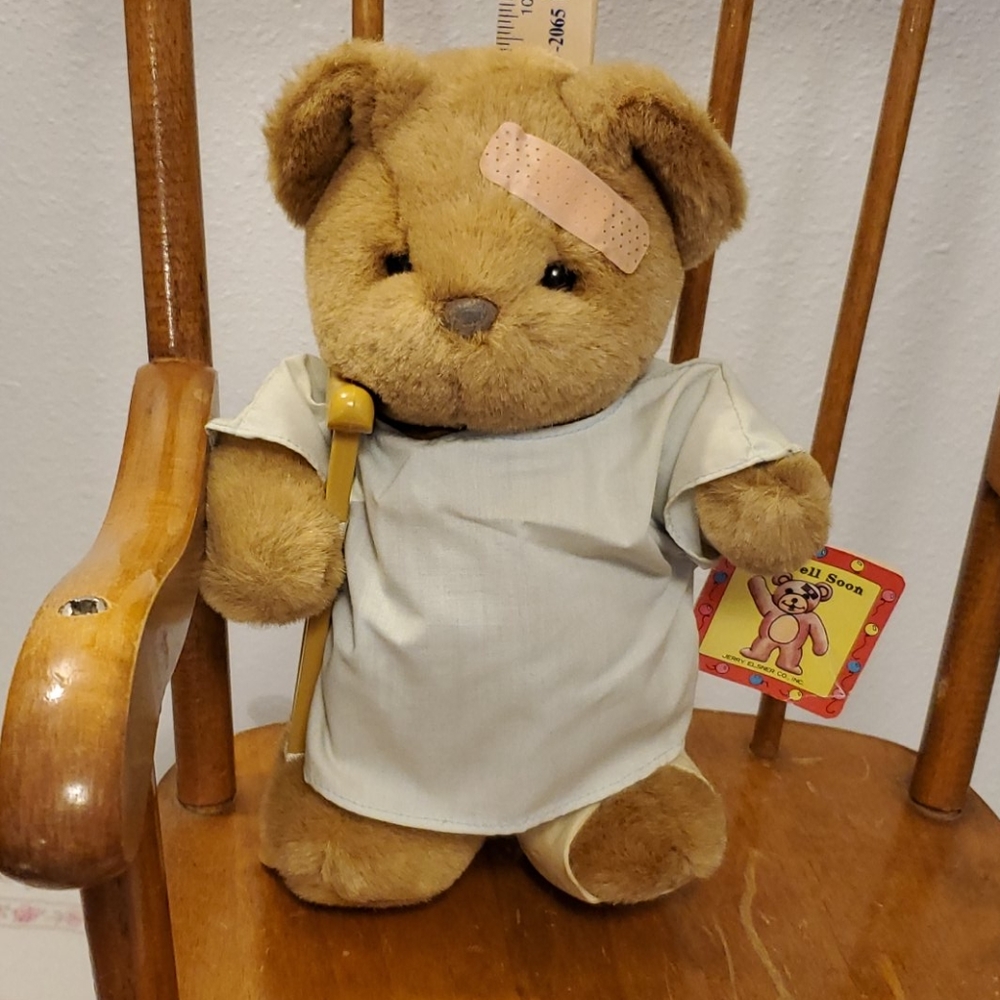 Jerry Elsner "Get Well" Plush Teddy Bear